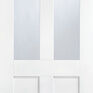 LPD London 2 Panel White Primed 2 Light Glazed Internal Door additional 1