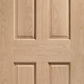 XL Joinery Victorian 4 Panel Unfinished Oak Internal Door additional 1