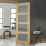 Deanta Coventry Pre-Finished Oak Frosted Glazed Door additional 2