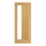 Deanta Ely Pre-Finished Oak 1 Side Light Glazed Internal Door additional 1