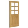 Deanta Ely Unfinished Oak 6 Light Glazed Internal Door additional 3
