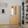 Deanta Eton Unfinished Oak Glazed Internal Door additional 2