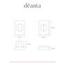 Deanta Urban Thumbturn Set 35mm x 50mm - Rectangle Rose additional 3