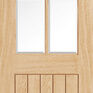LPD Belize Unfinished Oak 4 Light Glazed Internal Door additional 1