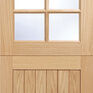 LPD Cottage-Style Unfinished Oak 6 Light Glazed Stable Door additional 1