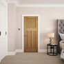 Door Giant Edwardian-Style Oak Veneer 4 Panel Unfinished Internal Door additional 2