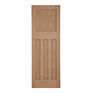 Door Giant Edwardian-Style Oak Veneer 4 Panel Unfinished Internal Door additional 1