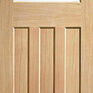 LPD DX 1930s Edwardian-Style Unfinished Oak 1 Light Glazed Internal Door additional 1
