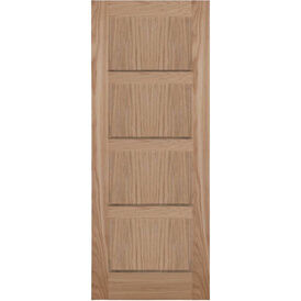 Door Giant Shaker-Style Unfinished Oak Veneered 4 Panel Internal Door