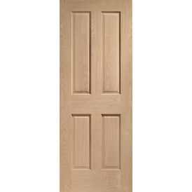 XL Joinery Victorian 4 Panel Pre-Finished Oak Internal Door