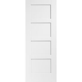 XL Joinery Shaker-Style 4 Panel White Primed Internal Door