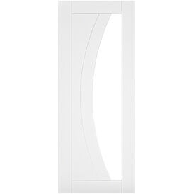 Deanta Ravello White Primed Glazed Internal Door