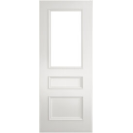 Deanta Windsor White Primed Glazed Internal Door