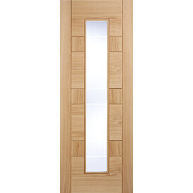LPD Edmonton Pre-Finished Oak 1 Light Glazed Internal Door