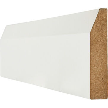 LPD White Primed Chamfered Skirting (Pack of 4)