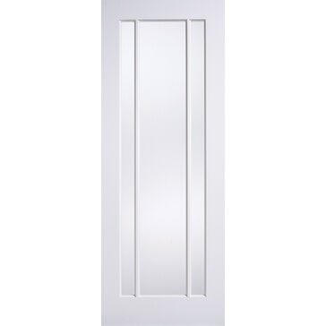 LPD Lincoln White Primed Solid 3 Light Vertical Glazed Internal Door