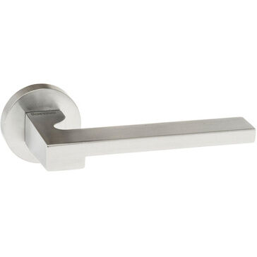Forme Ginevra Lever Door Handle on Round Rose (Pair)