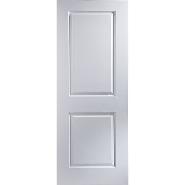 White Moulded 2 Panel Smooth Primed FD30 Fire Door - 2040x826x44mm