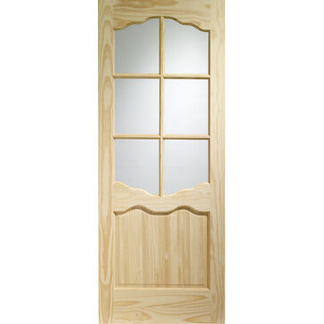 XL Joinery Internal Clear Pine Riviera with Clear Glass Pine Finish