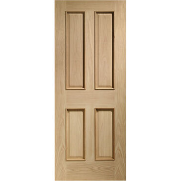 XL Joinery Victorian-Style 4 Panel Unfinished Oak Internal Door