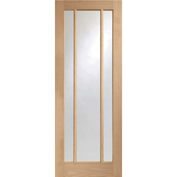 XL Joinery Worcester Pre-Finished Oak 3 Light Glazed Internal Door