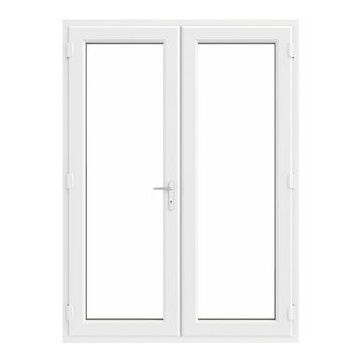 Crystal White uPVC Clear Triple Glazed Left Hand Master French Door