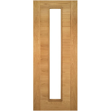 Deanta Seville Pre-Finished Oak 1 Light Glazed Internal Door