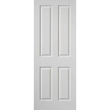 JB Kind Canterbury Grained White Primed FD30 Fire Door