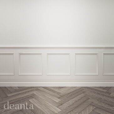 Deanta Balmoral White Primed Wall Panelling 2400mm Pack