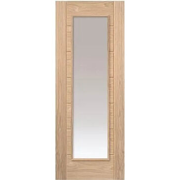 JB Kind Palomino Real Oak 1 Light Glazed Internal Door