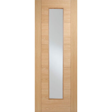 LPD Vancouver Pre-Finished Oak 1 Long-Light Glazed FD30 Internal Fire Door