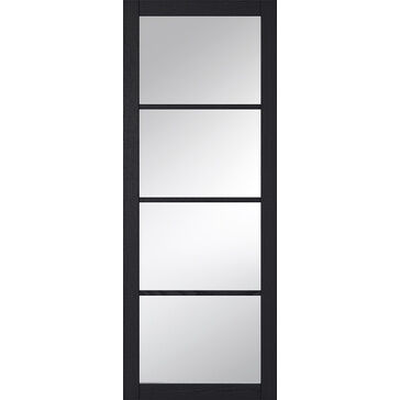 LPD Soho 4 Light Glazed Dark Charcoal Internal Door