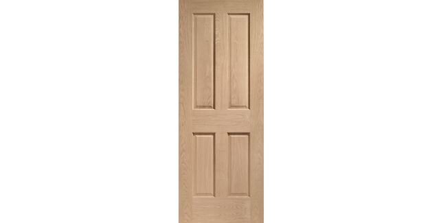 XL Joinery Victorian 4 Panel Unfinished Oak Internal Door