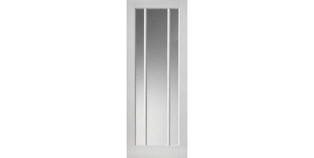 JB Kind 3 Light Trinidad Primed White Glazed Internal Door