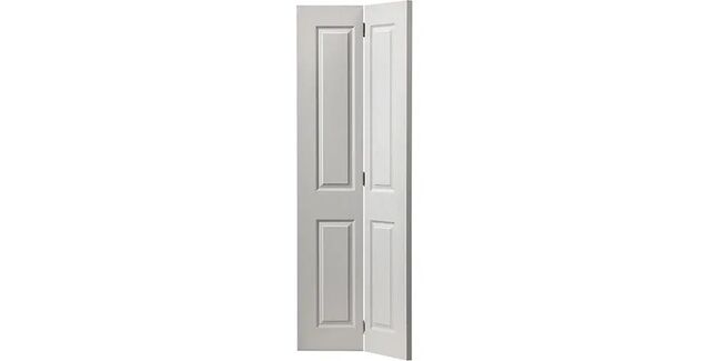 JB Kind Canterbury Grained White Primed Bi-fold Door