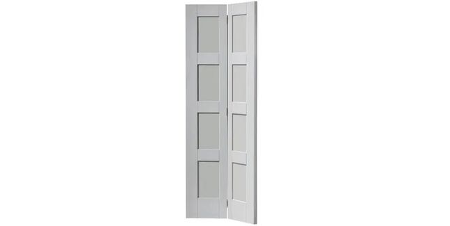 JB Kind Montserrat White Primed Bi-fold Door