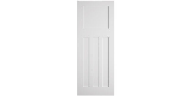 Door Giant Shaker/Edwardian-Style White Primed 4 Panel Internal Door