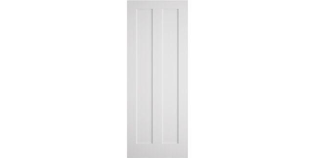 Door Giant Modern Shaker-Style White Primed 2 Panel Internal Door